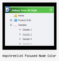 Aspxtreelist Focused Node Color Tutorial Menu Vertical Tree