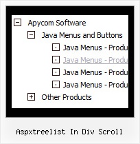 Aspxtreelist In Div Scroll Tree View Menu Expanding