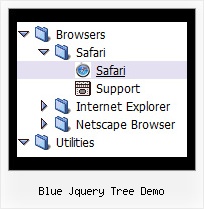 Blue Jquery Tree Demo Tree View Navigation Menus
