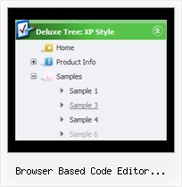 Browser Based Code Editor Javascript Tree Tree Menubar Submenu Dinamic