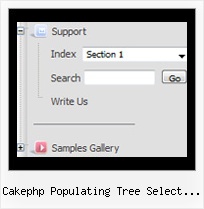 Cakephp Populating Tree Select Boxes Down Tree Menu