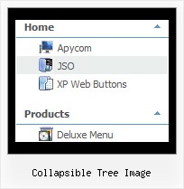Collapsible Tree Image Popup Position Tree Mouseover