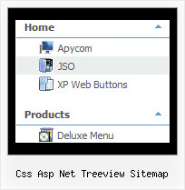 Css Asp Net Treeview Sitemap Tree Rollover Menu Horizontal