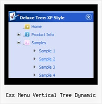 Css Menu Vertical Tree Dynamic Tree Side Menu Collapsible