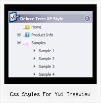 Css Styles For Yui Treeview Expandable Tree Menu Html