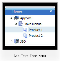 Css Text Tree Menu Tree Drop Down Link Example