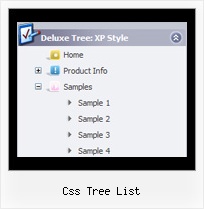 Css Tree List Menu Scrolling Tree