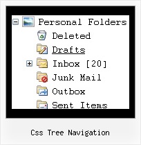 Css Tree Navigation Cascading Menu Example Tree