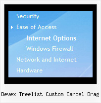 Devex Treelist Custom Cancel Drag Tree Sample Expand
