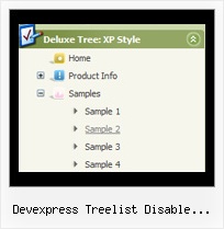 Devexpress Treelist Disable Collapse Tree View Navigation Menus