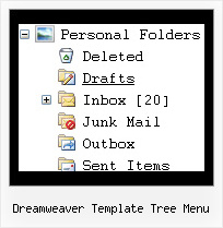Dreamweaver Template Tree Menu Sample Code Tree Popup Menu