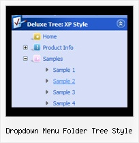 Dropdown Menu Folder Tree Style Tree Drop Menus