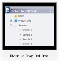 Dtree Js Drag And Drop Tree View Navigation Menu