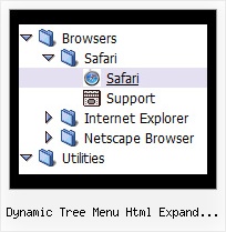 Dynamic Tree Menu Html Expand Mouseover Tree Dhtml Menu Transparency