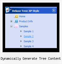 Dynamically Generate Tree Content Java Script Tree