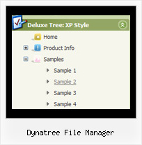 Dynatree File Manager Mouseover Tree Menu
