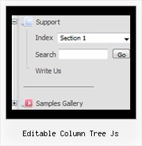 Editable Column Tree Js Tree Floating Menu With Scroll