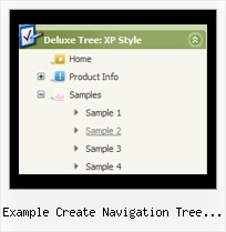 Example Create Navigation Tree Using Apex Menu Tree Scroll