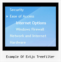 Example Of Extjs Treefilter Javascript Tree Menubar