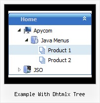 Example With Dhtmlx Tree Tree Sliding Drop Down Menu