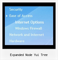 Expanded Node Yui Tree Tree Drop Menu Code