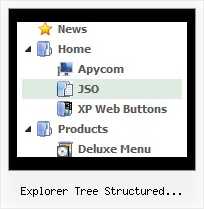 Explorer Tree Structured Selection Javascript Tree Hide Menu