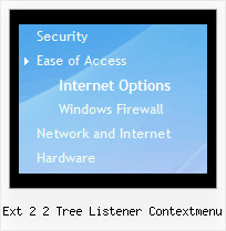Ext 2 2 Tree Listener Contextmenu Vertical Cascade Menu Tree