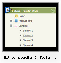 Ext Js Accordion In Region Dhtmlxtree Navbar Javascript Tree