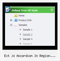Ext Js Accordion In Region Dhtmlxtree Creating Menu Bar Tree