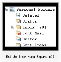 Ext Js Tree Menu Expand All Folder Tree