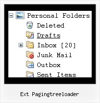 Ext Pagingtreeloader Tree Vertical Menu Frame