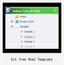 Ext Tree Html Template Collapse Menu Tree