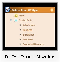 Ext Tree Treenode Clean Icon Menu Examples Tree View