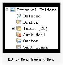 Ext Ux Menu Treemenu Demo Tree Disable Pulldown