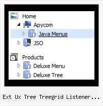 Ext Ux Tree Treegrid Listener Extjs Tree Collapsing Menus