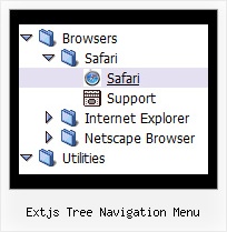 Extjs Tree Navigation Menu Tree For Vertical Scrolling