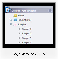 Extjs West Menu Tree Tree Expanding Navigation Menu Example