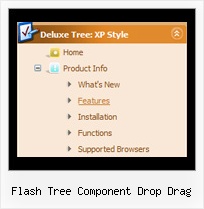 Flash Tree Component Drop Drag Simple Tree Drop Down Menu