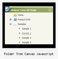 Folder Tree Canvas Javascript Dynamic Tree Popup Menu