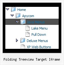 Folding Treeview Target Iframe Slide Down Tree Menu