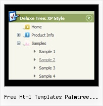 Free Html Templates Palmtree Layout Popup Menus Tree