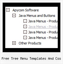 Free Tree Menu Templates And Css Trees Cascading Menu
