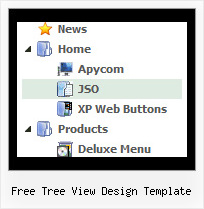 Free Tree View Design Template Menu Cascade En Tree