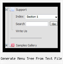 Generate Menu Tree From Text File Tree Horizontal Menu Rollover