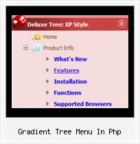 Gradient Tree Menu In Php Tree Menu Contextuel