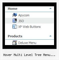 Hover Multi Level Tree Menu Accordion Tree Horizontal Menu