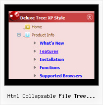 Html Collapsable File Tree Structure Top Menu Tree Source