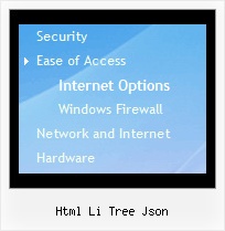 Html Li Tree Json Tree Sliding Toolbar