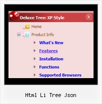 Html Li Tree Json Fade Menu Tree View