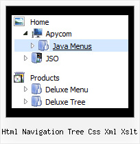 Html Navigation Tree Css Xml Xslt Easy Tree Drop Down Menu